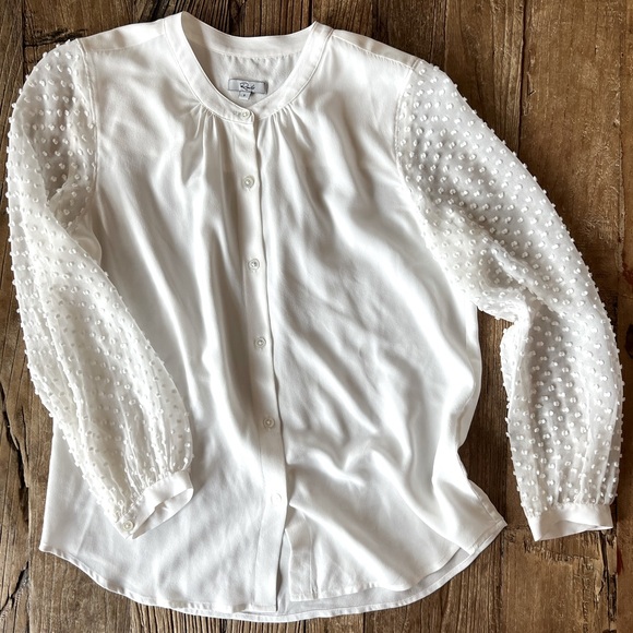 Rails Camilla Silk Button-Down Blouse - Picture 2 of 6